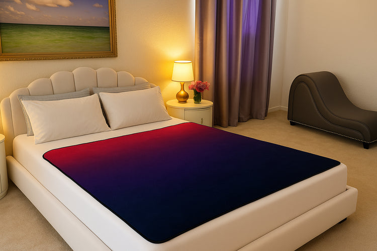 Violet to purple ombre Aurora Venus Mat bedding protection