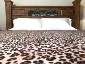 organic cotton flannel wild venus mat squirt mat leopard accent